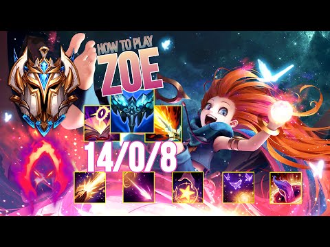 TOP 1 CHALLENGER Guides How to Play Zoe Mid & Carry + Best Build/Runes Season 12