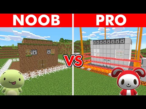Minecraft NOOB vs PRO: SAFEST ZOMBIE SECURITY BUILD CHALLENGE
