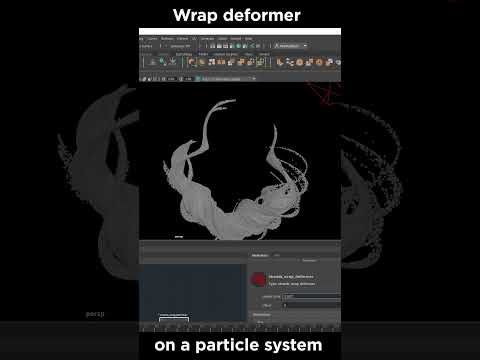 bifrost wrap deformer over a bifrost particle system
