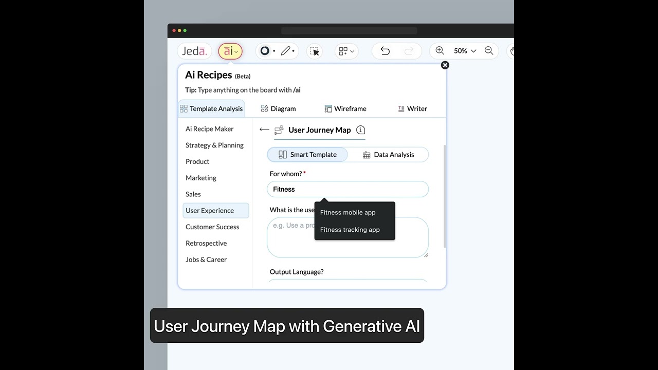 ⭐️ User Journey Map with Generative AI