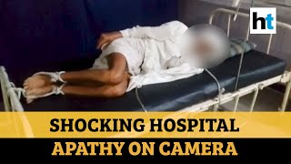 Watch: MP hospital ties 80-year-old man to bed after family failed to pay dues - Download this Video in MP3, M4A, WEBM, MP4, 3GP
