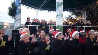 Rock Choir Northamptonshire - Oh Happy Day - Christmas 2012 in Northampton Market Square