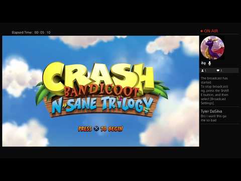 Crash Bandicoot N. Sane Trilogy Livestream Walkthrough - Part 1 (Crash 1)