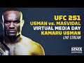 UFC 251: Kamaru Usman Virtual Media Day Live Stream