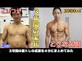 3年間筋トレし続けた結果を4分にまとめてみた【Ado 私は最強】