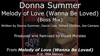 Donna Summer - Melody of Love (Boss Mix) LYRICS - SHM &quot;Melody of Love&quot; 1994