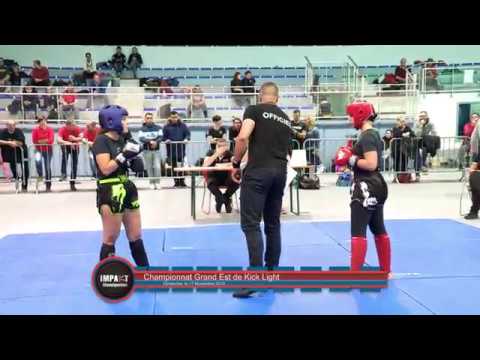 Championnat du Grand Est 2019 de KICK LIGHT - Clara FERNANDES vs Assia AYACHI