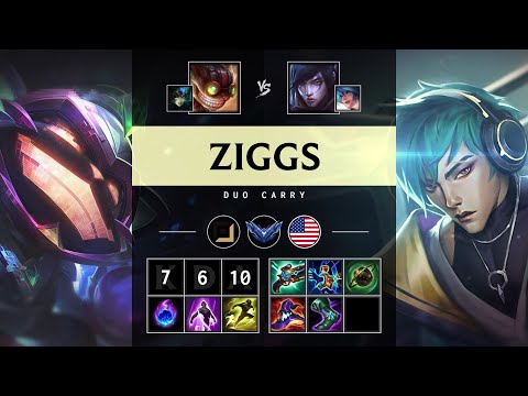 Ziggs Carry vs Aphelios - NA Diamond Patch 25.20