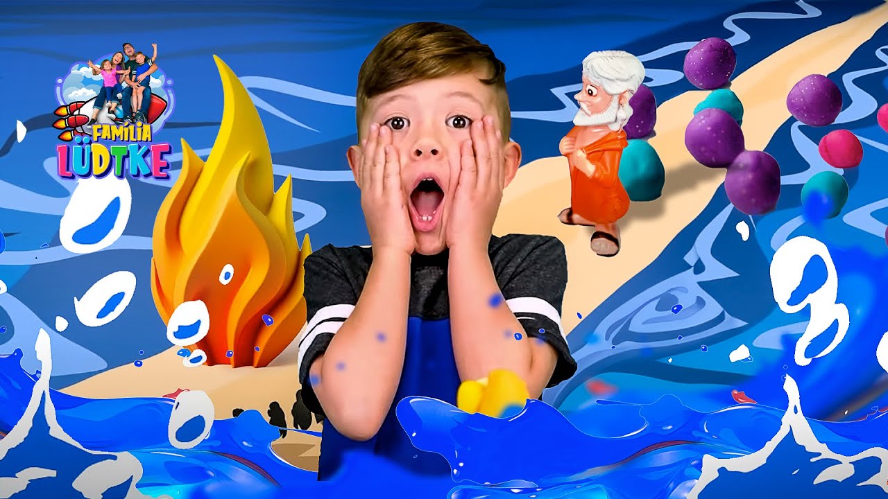 Israel atravessando o Mar Vermelho  - Histórias da Bíblia com o Bernardo