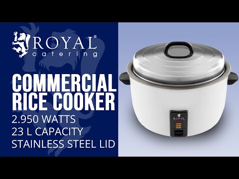 video - Commercial Rice Cooker - 23 litres