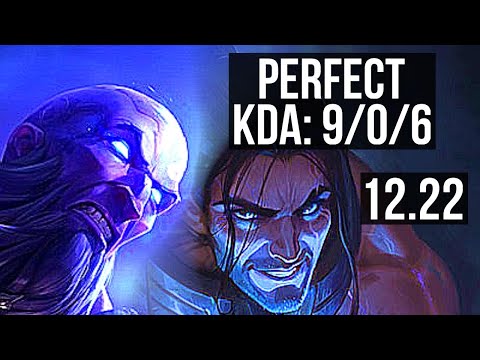 RYZE vs SYLAS (MID) | 9/0/6, 6 solo kills, Legendary | KR Grandmaster | 12.22