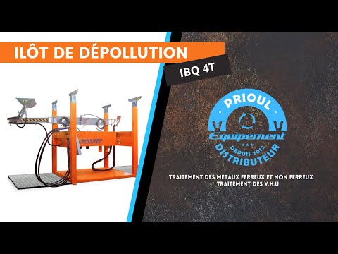 Îlot de dépollution VHU Iris Mec - IBQ 4T avec système de récupération des fluides et huiles_4