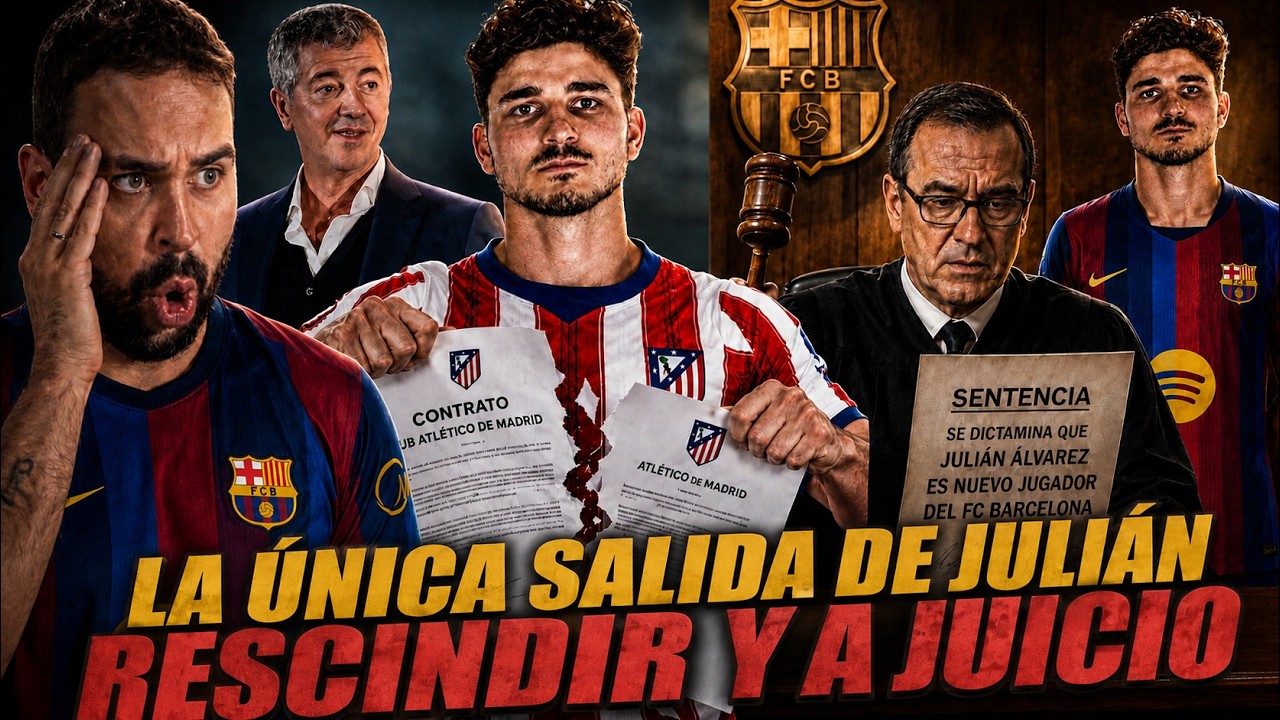 🚨La ÚNICA SALIDA de JULIÁN ÁLVAREZ: ¡RESCINDIR CONTRATO y a JUICIO! ¿Es POSIBLE? EXPLICADO