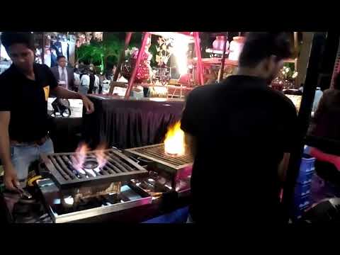 Sizzling brownie with ice cream in the bansi pune.