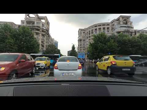 Driving in Bucharest Romania