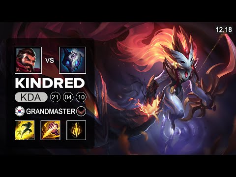 Kanavi Kindred vs Graves Jungle - KR Grandmaster - Patch 12.18 Season 12