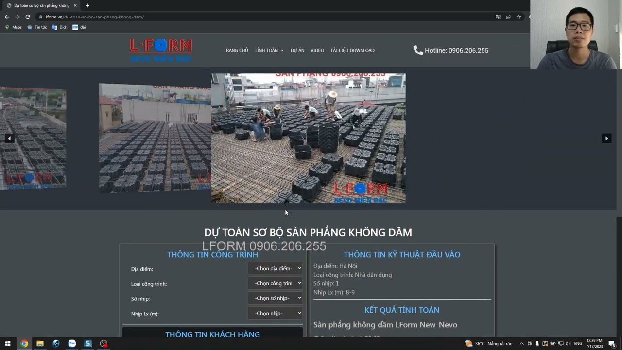 [THIẾT KẾ] TOOL DỰ TOÁN SƠ BỘ SÀN HỘP SIÊU TIỆN LỢI