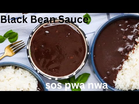 How to make the TASTIEST black bean sauce/ Haitian sos pwa nwa