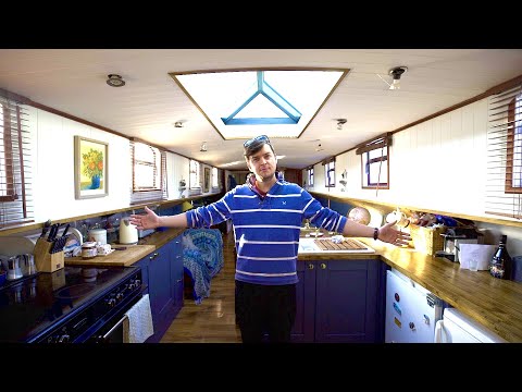 You Could Live in this Gorgeous FLOATING HOUSE BOAT | My Dutch Barge is for Sale