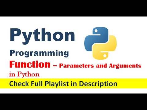 Function Parameters And Arguments In Python Module Functions Python Programming 23