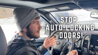 Stop your Nissan from automatically locking it