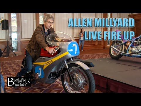 Allen Millyard at the National Motorcycle Museum 2021 Live Fire Up