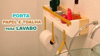 PORTA PAPEL E TOALHA PARA LAVABO