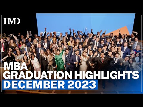 IMD MBA Graduation 2023 Ceremony Highlights