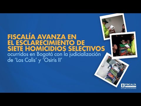 Fiscal Francisco Barbosa: Fiscalía avanza en esclarecimiento de 7 homicidios selectivos en Bogotá