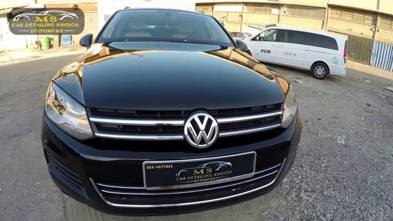 וולקסוואגן טוארג לאחר טיפול דיטיילינג לרכב הכולל פוליש רב שלבי וציפוי ננו קרמי