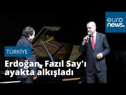 Video | Erdoğan Fazıl Say'ı ayakta alkışladı: 'Sevgili Fazıl çok farklı şekilde takdim etti'