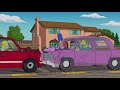 The Simpsons Homer And Flanders Car Fight