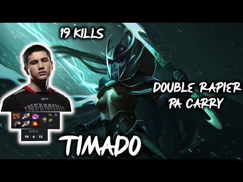 UNDYING. TIMADO 19 KILLS EPIC PA DOUBLE RAPIER COMEBACK Peruvian Pro Dota2 7.28c fullgame
