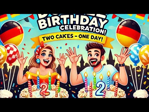 Double Birthday Celebration in Germany! | Two Cakes, Two Parties in One Day!🥳✨