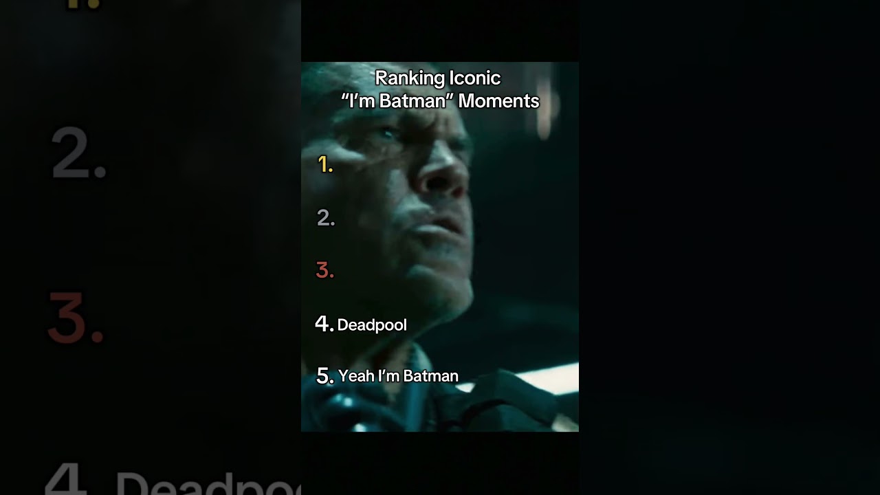 Ranking Iconic “I’m Batman” Moments