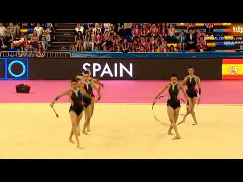 España World Cup 2016 Conjunto 6 Mazas 2 Aros Gimnasia Rítmica