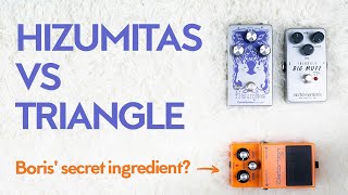Video thumbnail for EarthQuaker Devices Hizumitas vs Electro Harmonix Triangle Big Muff (+ Boss DS-1) - Sound like Boris by We As A Company