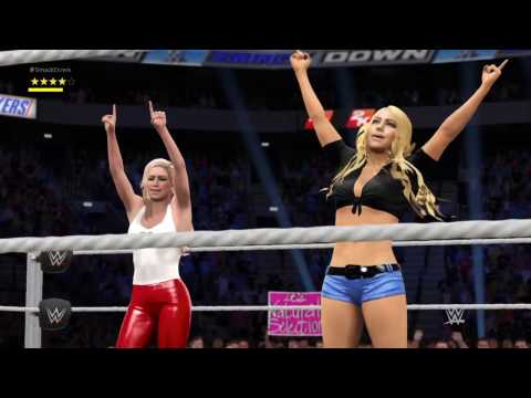 WWE 2K17 Torrie Wilson,Stacy Keibler VS Charlotte,Dana Brooke In A Elimination Tag Match