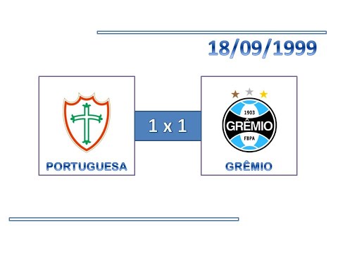 GOLS: Portuguesa 1 x 1 Grêmio - 18/09/1999 - Campeonato Brasileiro