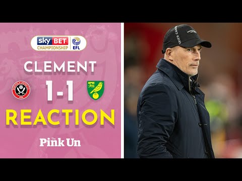 Philippe Clement Reaction | Sheffield United 1-1 Norwich City | The Pink Un