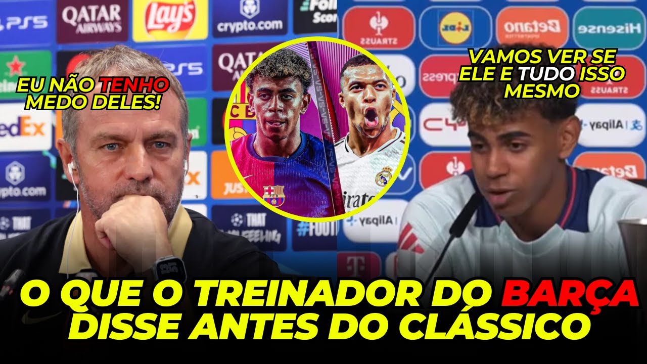 🚨 TREINADOR DO BARCELONA E JOGADORES CRITICAM VINÍCIUS JR. ANTES DO EL CLÁSICO: POLÊMICA À VISTA! 🚨