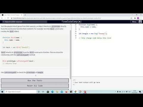 Tutorial 15 - understand where an object's prototype come from - freecodecamp
