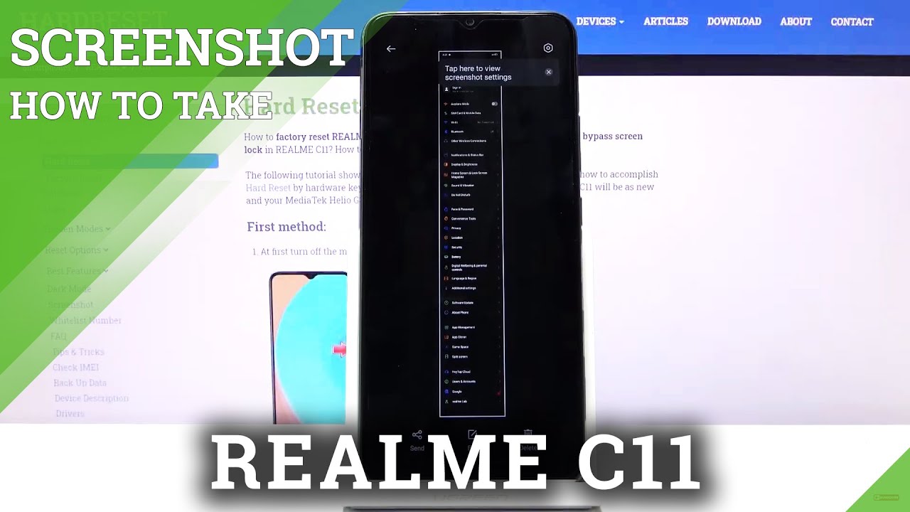 How to Take Screenshot in REALME C11 – Capture Screen