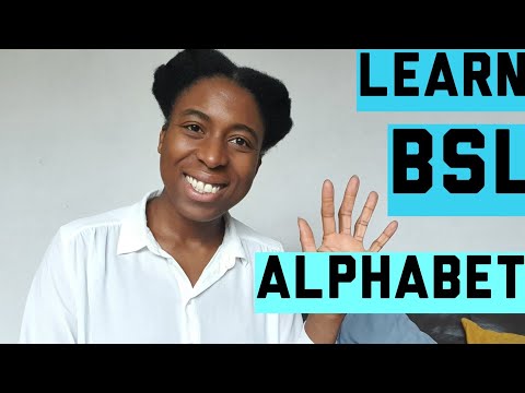 LEARN BSL Alphabet!  Use the alphabet in British Sign Language to fingerspell names and words!