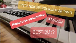 Video thumbnail for Pianofort digitale Rockjam rj88dp - recensione pianoforte  economico Amazon ITA by Patrixpiano