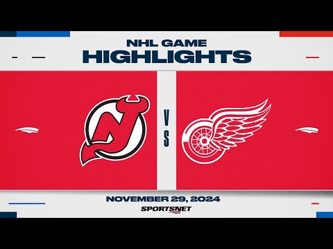 NHL Highlights | Devils vs. Red Wings - November 29, 2024