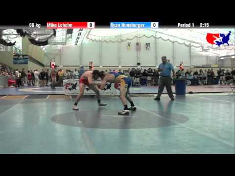 Mike Leholm vs. Ryan Hunsberger at 2013 ASICS University Nationals - FS