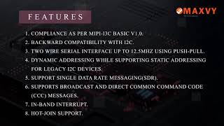 MAXVY's MIPI-I3C Master/Slave RTL Design IP