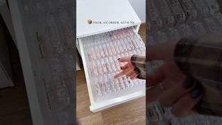 ASMR order packing #pressonnails #pressonnailsbusiness #asmrsounds #packingorders #smallbusinesss