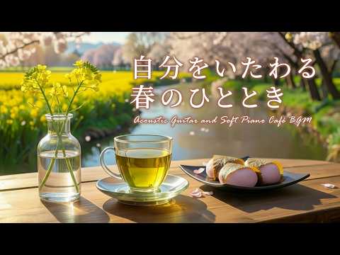 Relax & Reset Your Mind 🌸Gentle Piano & Acoustic Guitar | Relaxing BGM | Work & Stress Relief